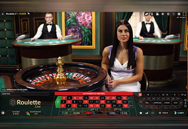Roulette Spiel im Evolution Live Casino